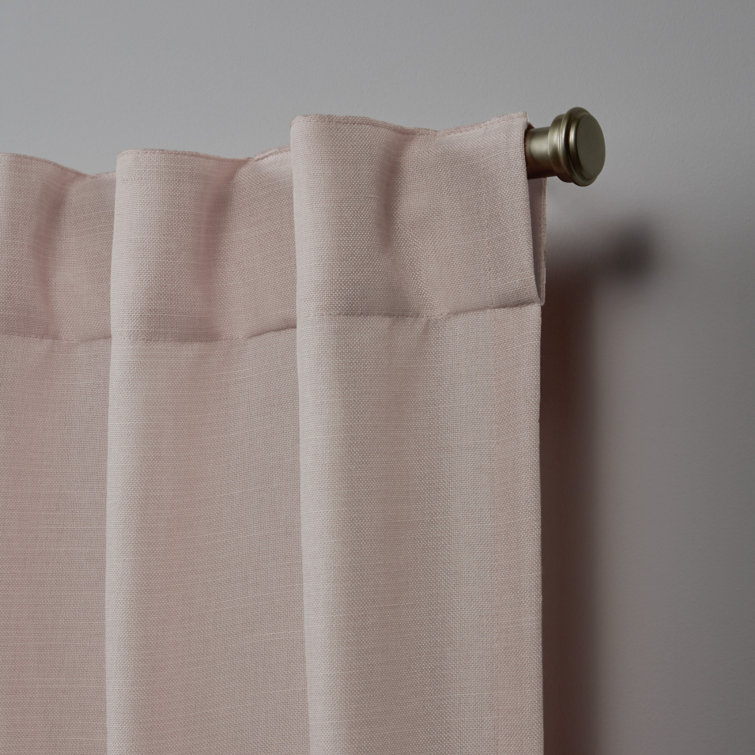 Linen Light-Filtering Faux Linen Curtain Panel Pair