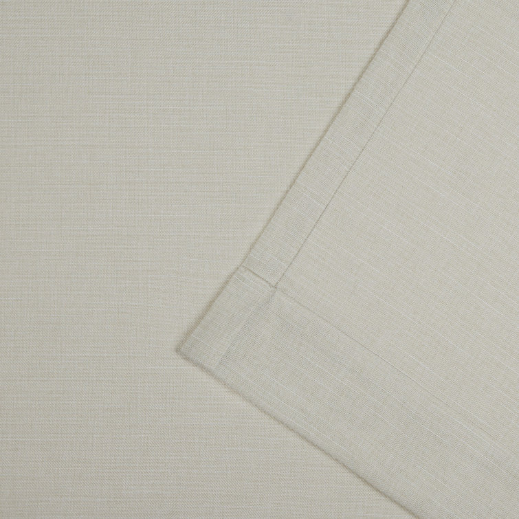 Linen Light-Filtering Faux Linen Curtain Panel Pair