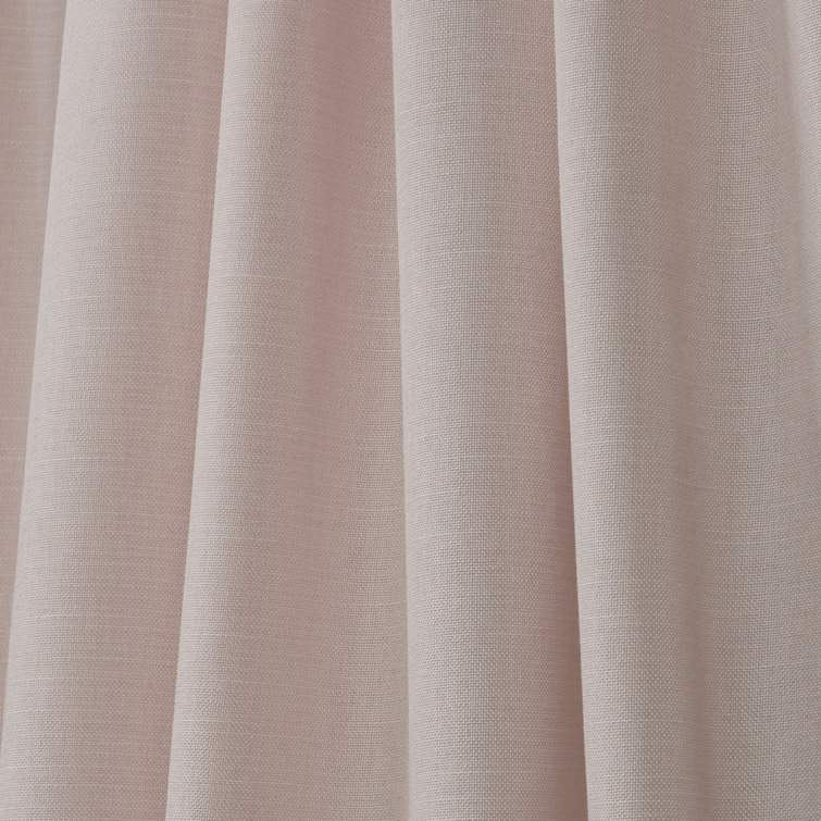 Linen Light-Filtering Faux Linen Curtain Panel Pair