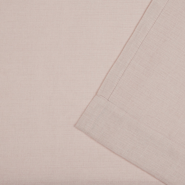 Linen Light-Filtering Faux Linen Curtain Panel Pair