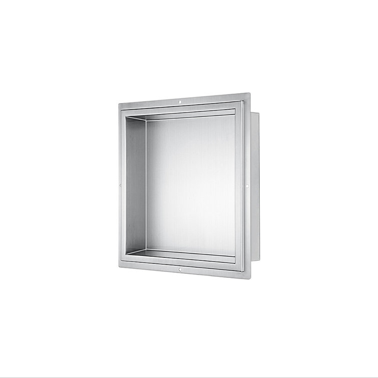 Stainless Steel 14" x 14" Shower Niche Shelf