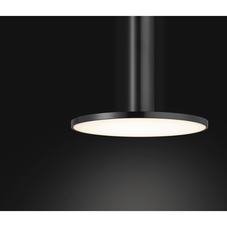 Cielo XL Minimalist Black Aluminum LED Pendant Light
