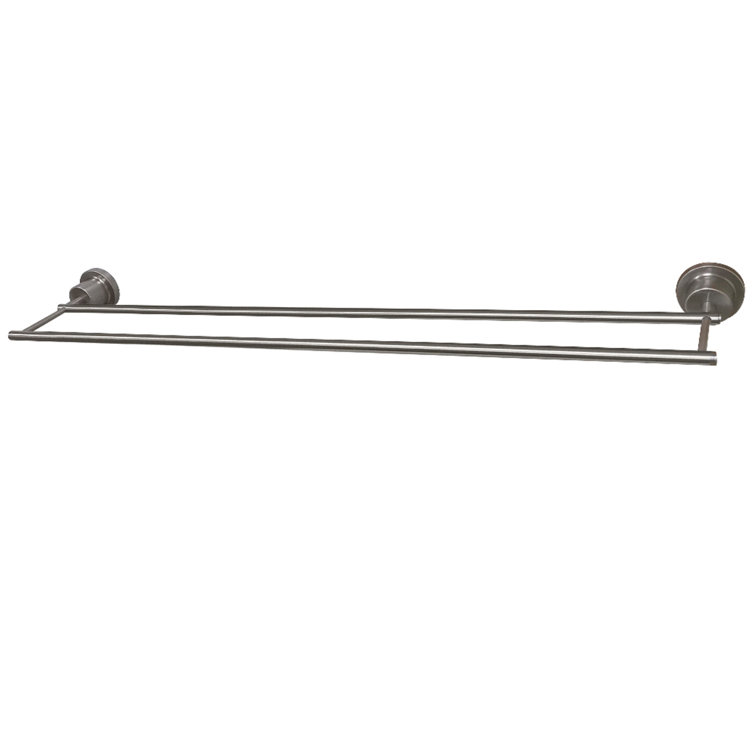 Brushed Nickel 30-Inch Wall Mounted Dual Towel Bar