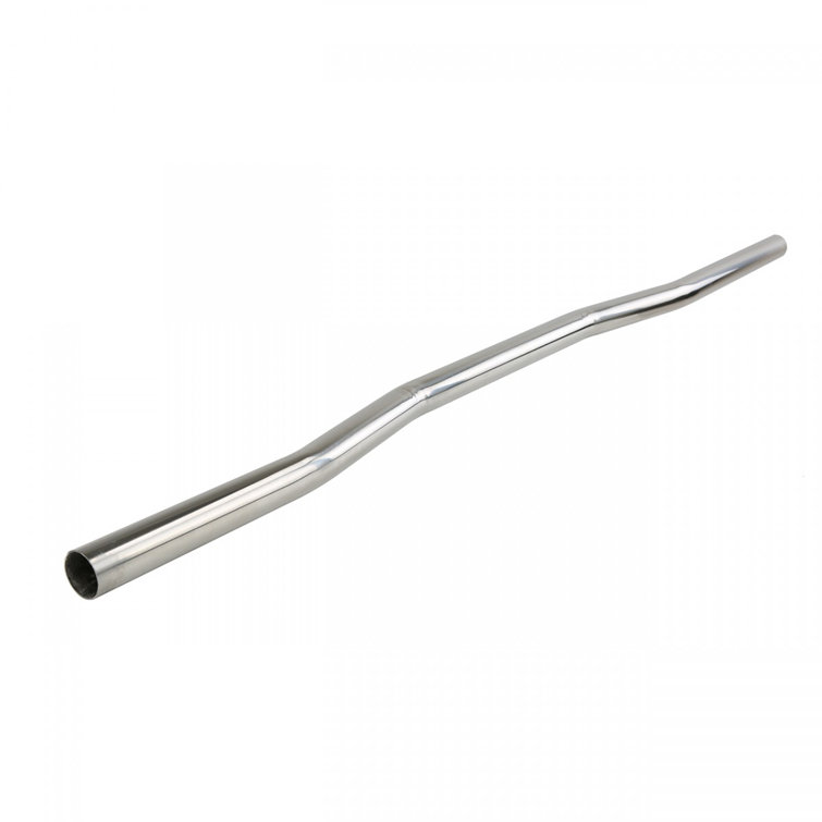Dark Oak and White Ceramic Elongated Two-Piece Toilet with Chrome Z-Pipe