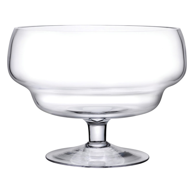 Mid-Century Modern Steel Blue Crystal Vase