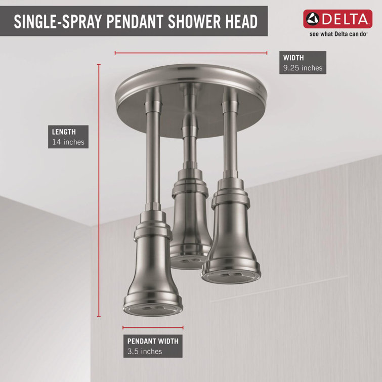 Stainless Steel Multi-Head LED Ceiling Mounted Rain Shower