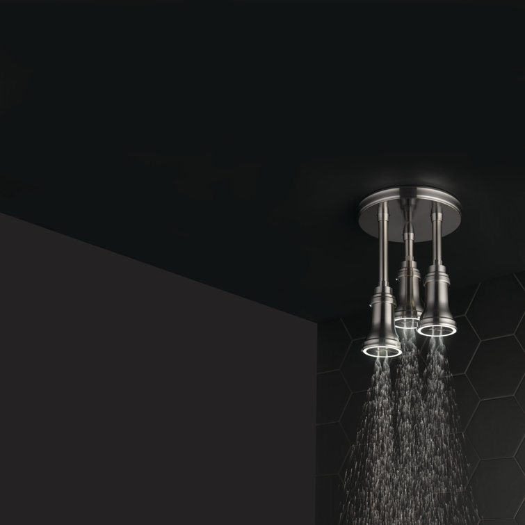 Stainless Steel Multi-Head LED Ceiling Mounted Rain Shower