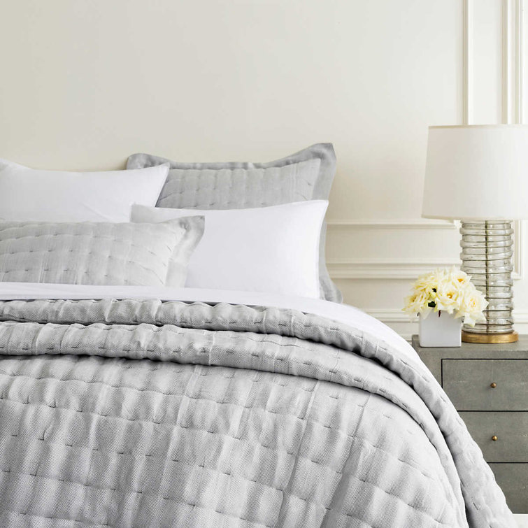 Reversible Full Black Cotton Quilt with Polyester Fill