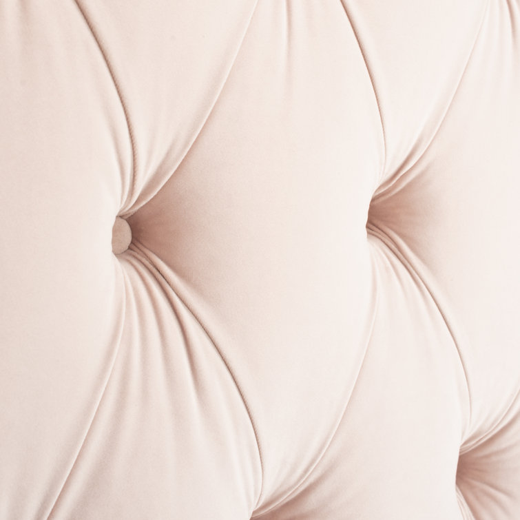 Beige Linen Tufted Queen Upholstered Headboard