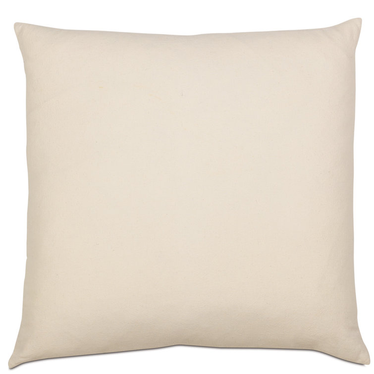 Blue and Gray Ikat Cotton Throw Pillow