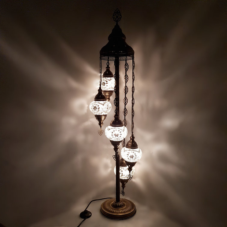 Arcadian Matte Black 63" Tubular Iron Floor Lamp