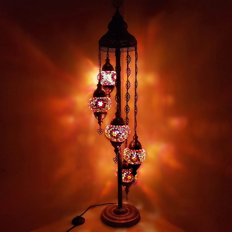 Arcadian Matte Black 63" Tubular Iron Floor Lamp