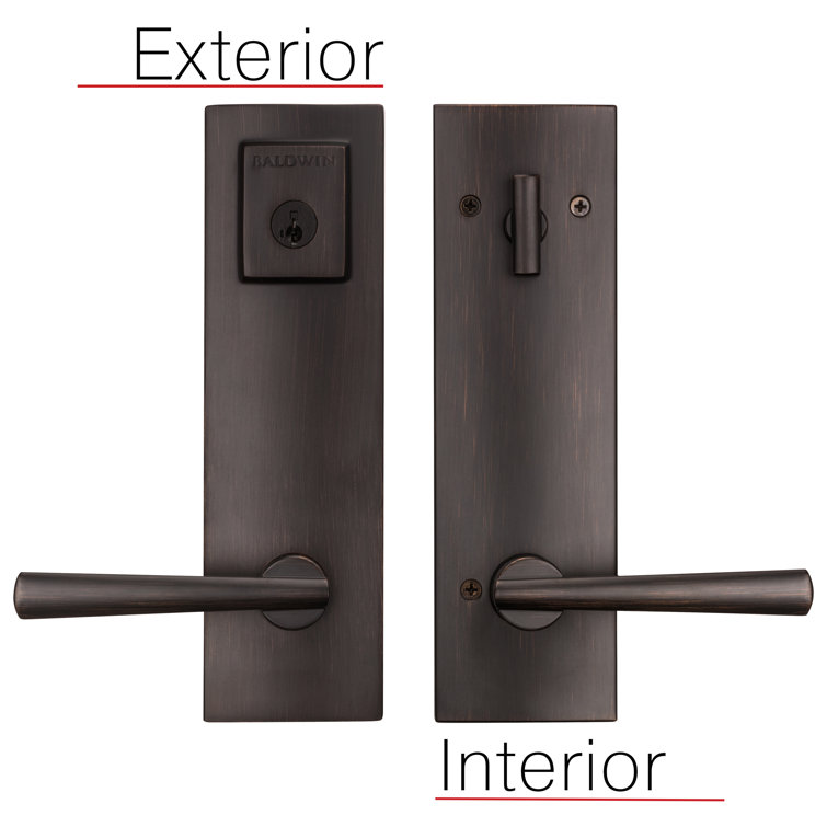 Venetian Bronze SmartKey Single Cylinder Entry Door Handleset