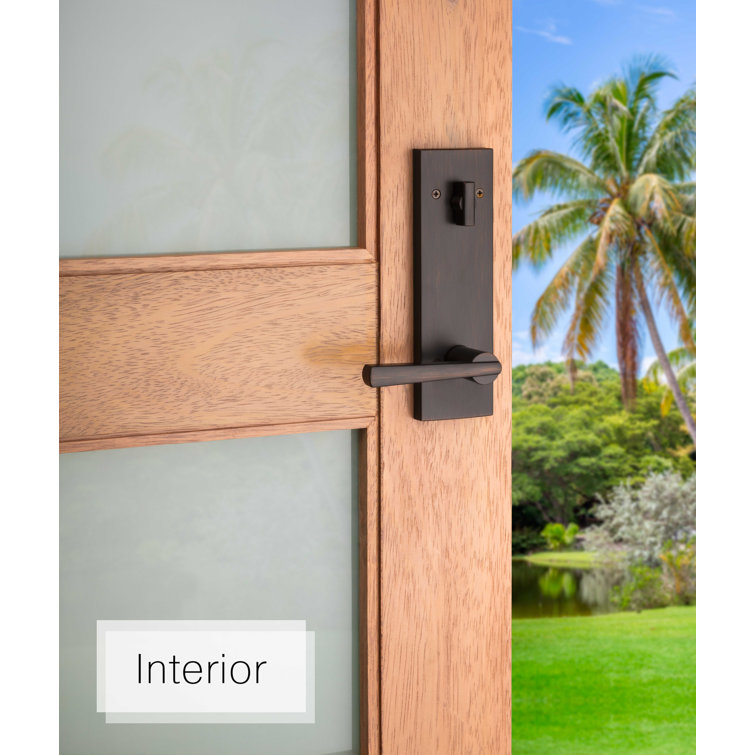 Venetian Bronze SmartKey Single Cylinder Entry Door Handleset
