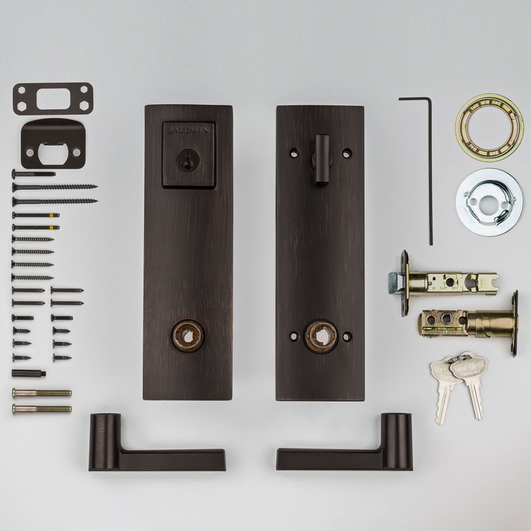 Venetian Bronze SmartKey Single Cylinder Entry Door Handleset