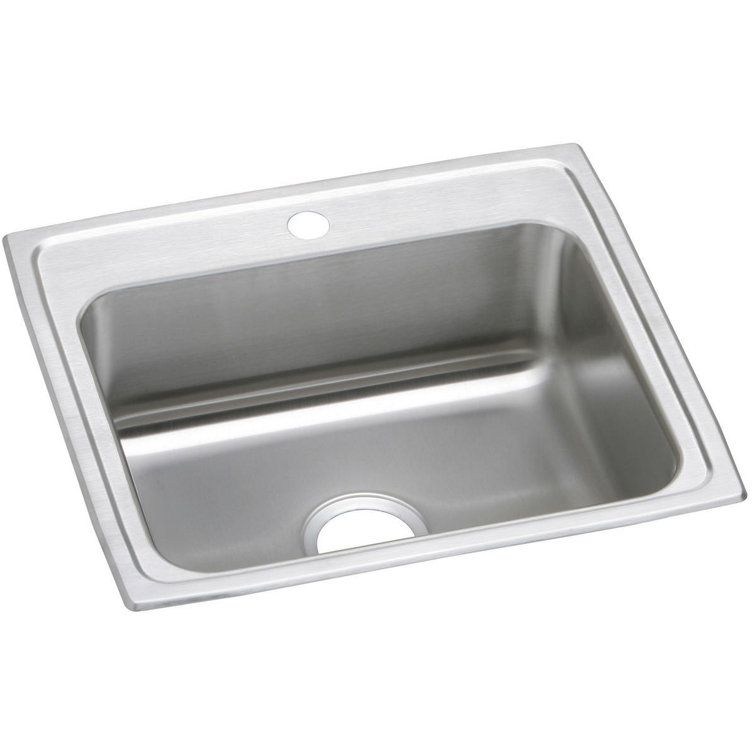 Elkay 22" Stainless Steel Single Bowl Drop-In Kitchen Sink