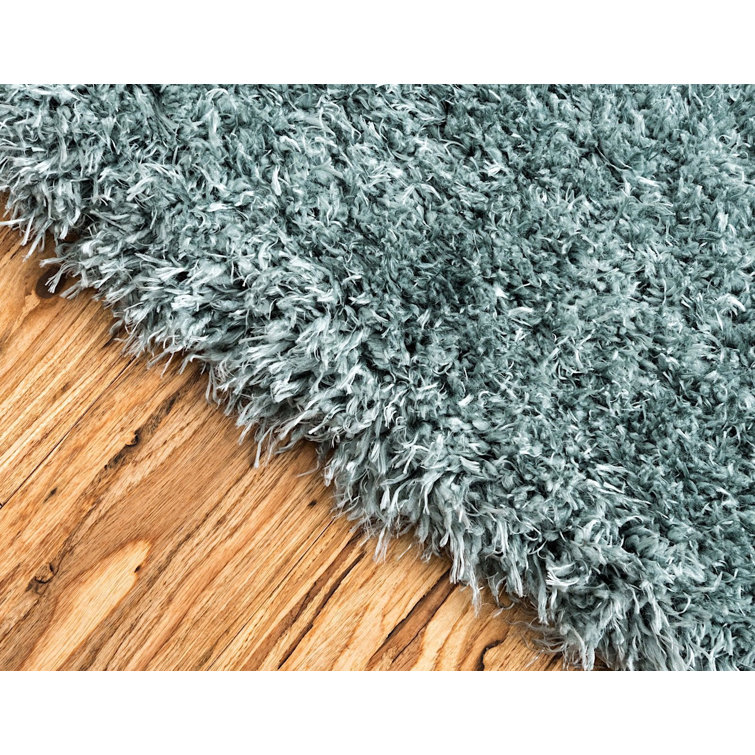 Niagara Blue Braided Shag Runner Rug 2' x 10' - Stain-Resistant & Kid-Friendly