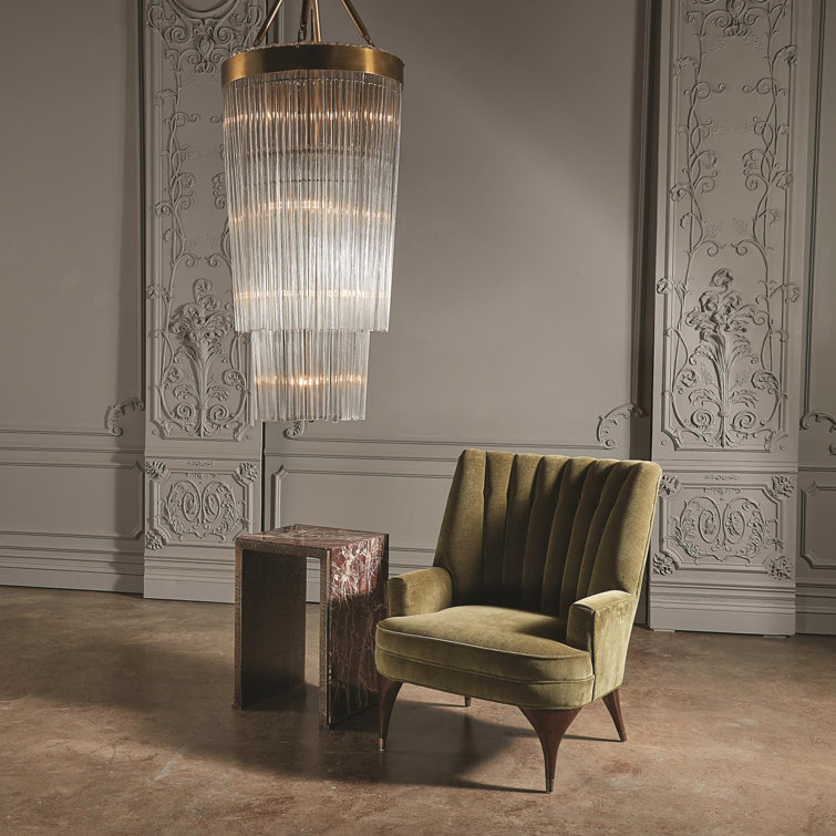 Rainfall Canopy 8-Light Brass & Bronze Chandelier