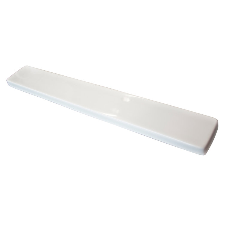 18.3 Inch Solid White Cultured Marble Universal Side Splash