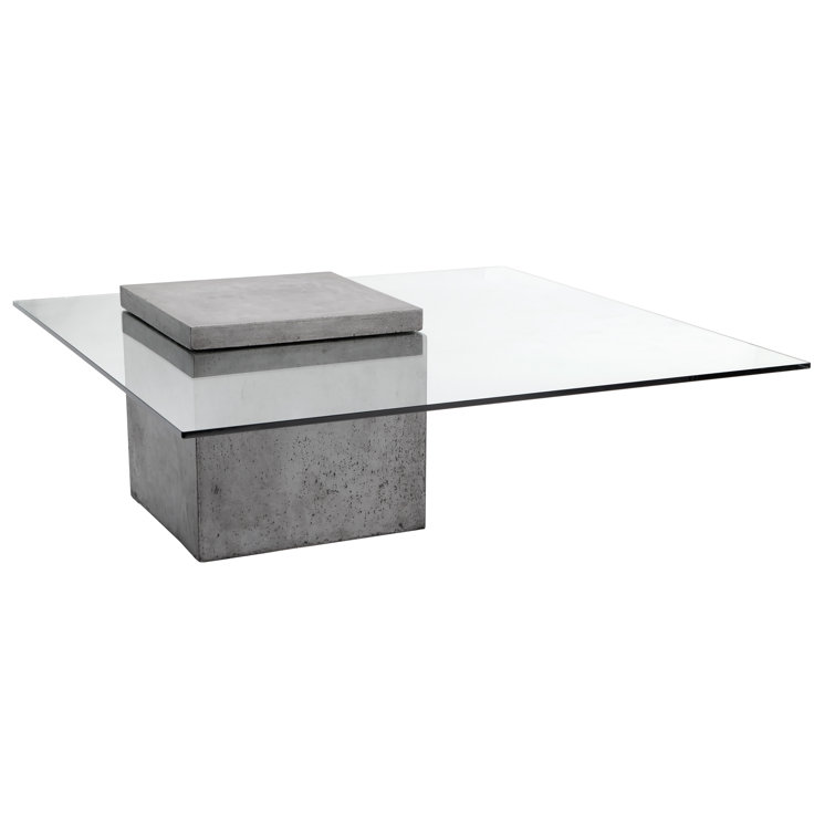 Grange Anthracite Grey Rectangular Outdoor Glass Coffee Table