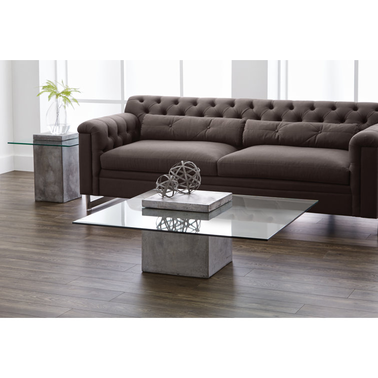 Grange Anthracite Grey Rectangular Outdoor Glass Coffee Table