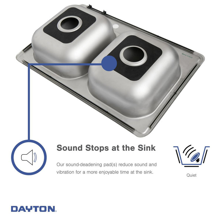 Dayton 15'' Satin Stainless Steel Drop-In Bar Sink