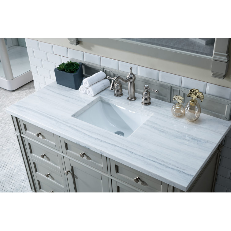 Saddle Brown 48" Single Vanity with Veneer Finish