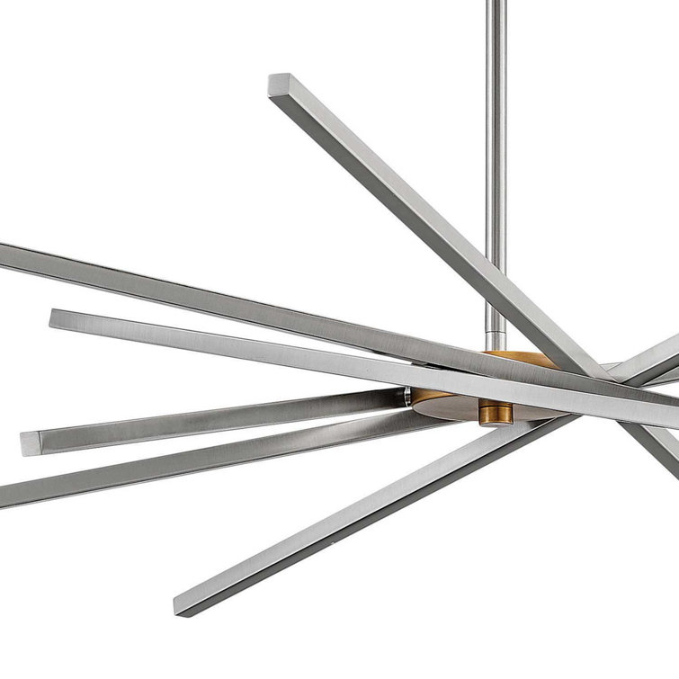 Mini Brushed Nickel 6-Light Sputnik Chandelier
