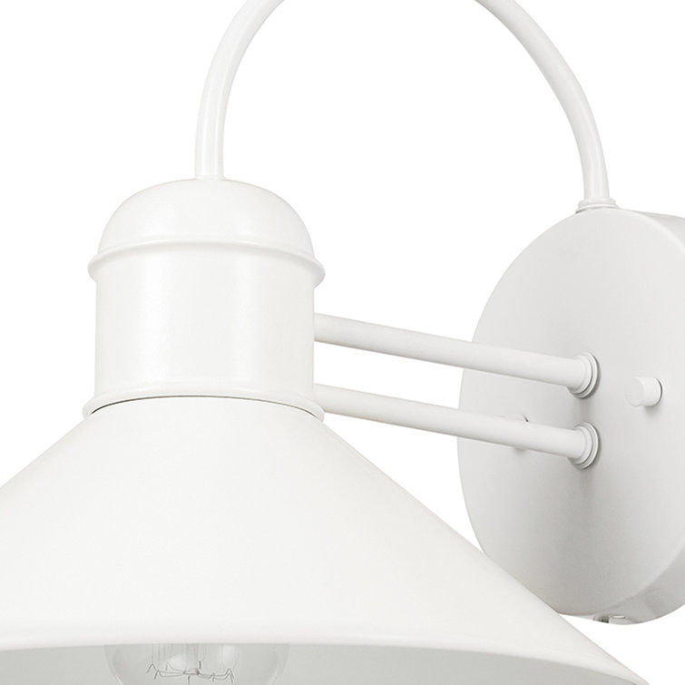 Maxwell 11" Matte White Barnyard-Style Wall Sconce