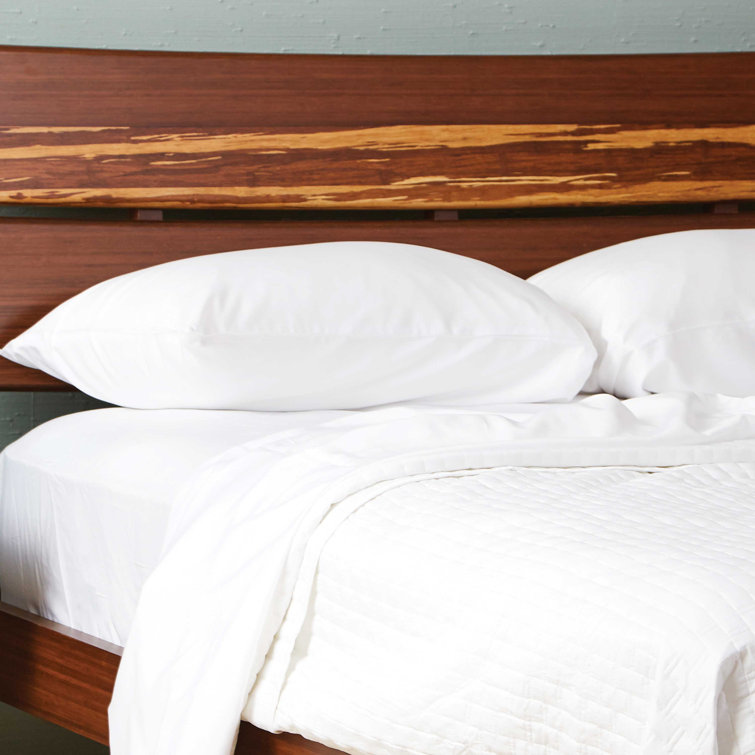 King White Hypoallergenic Bamboo Viscose Pillowcase Set
