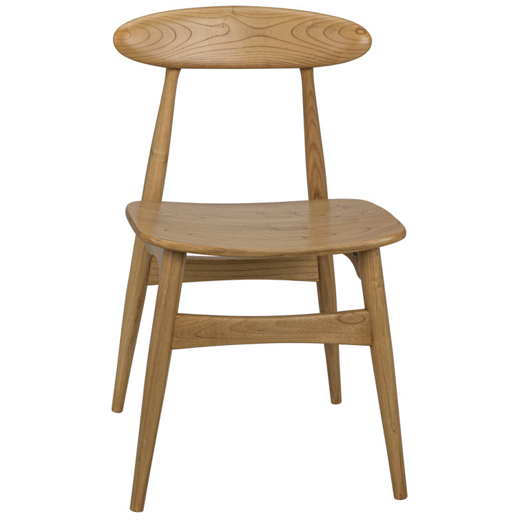 Surf Natural Upholstered Solid Wood Side Chair
