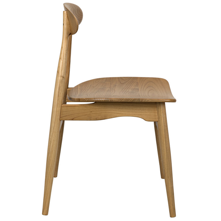 Surf Natural Upholstered Solid Wood Side Chair