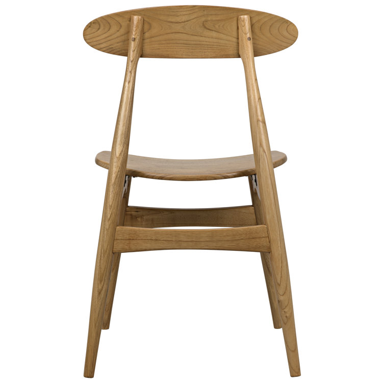 Surf Natural Upholstered Solid Wood Side Chair