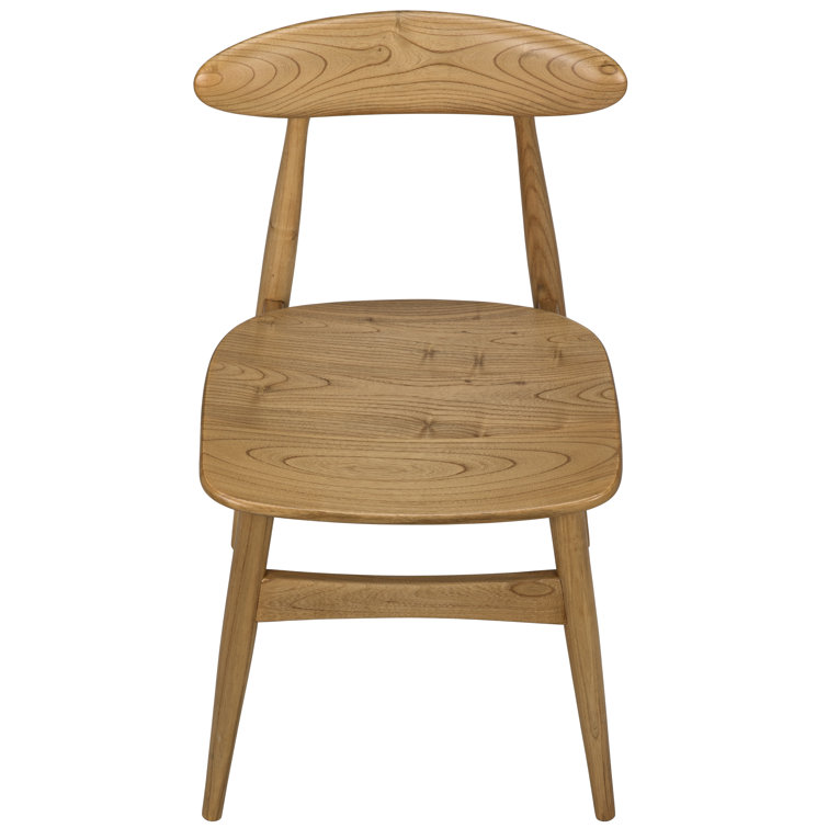 Surf Natural Upholstered Solid Wood Side Chair