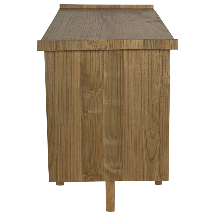 Kennedy 56.5'' Black Solid Wood Writing Desk with Drawer