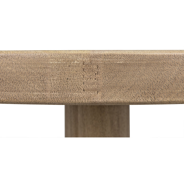 Milena 48" Washed Walnut Round Coffee Table