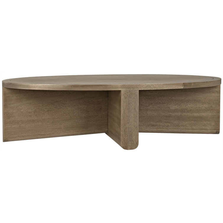 Noir Bast Rectangular Coffee Table in Washed Walnut with Matte Black Metal Teeth