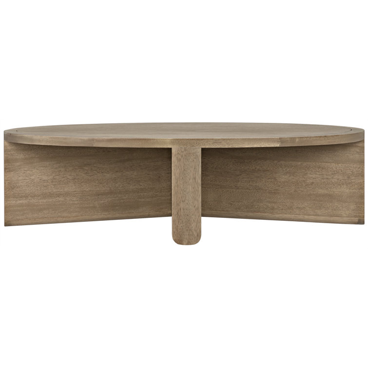 Noir Bast Rectangular Coffee Table in Washed Walnut with Matte Black Metal Teeth
