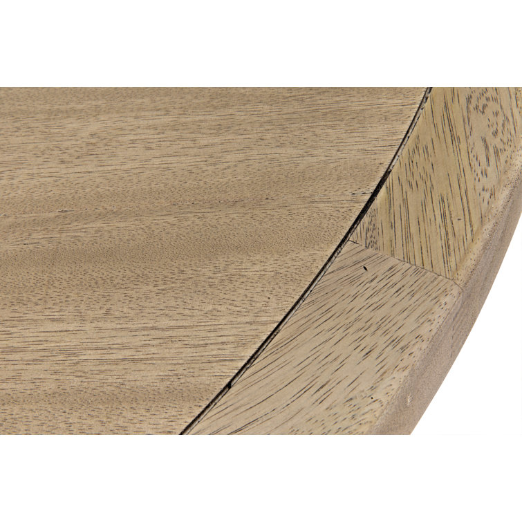 Milena 48" Washed Walnut Round Coffee Table