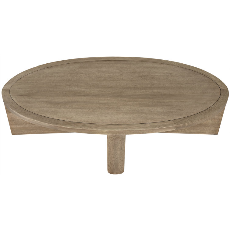 Noir Bast Rectangular Coffee Table in Washed Walnut with Matte Black Metal Teeth