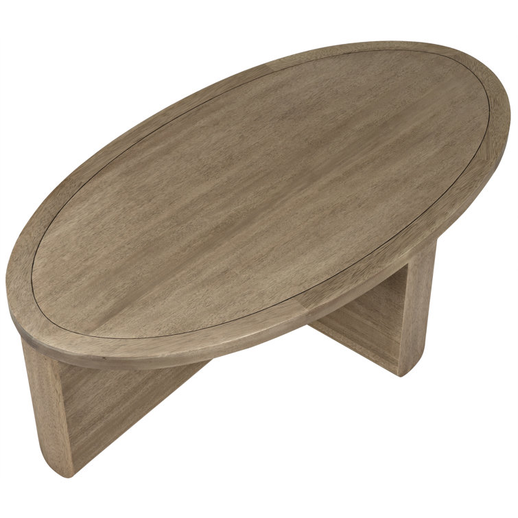 Noir Bast Rectangular Coffee Table in Washed Walnut with Matte Black Metal Teeth