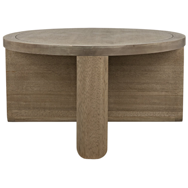 Noir Bast Rectangular Coffee Table in Washed Walnut with Matte Black Metal Teeth
