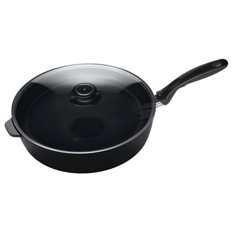 Swiss Diamond 4.3-Quart Nonstick Aluminum Saute Pan with Lid