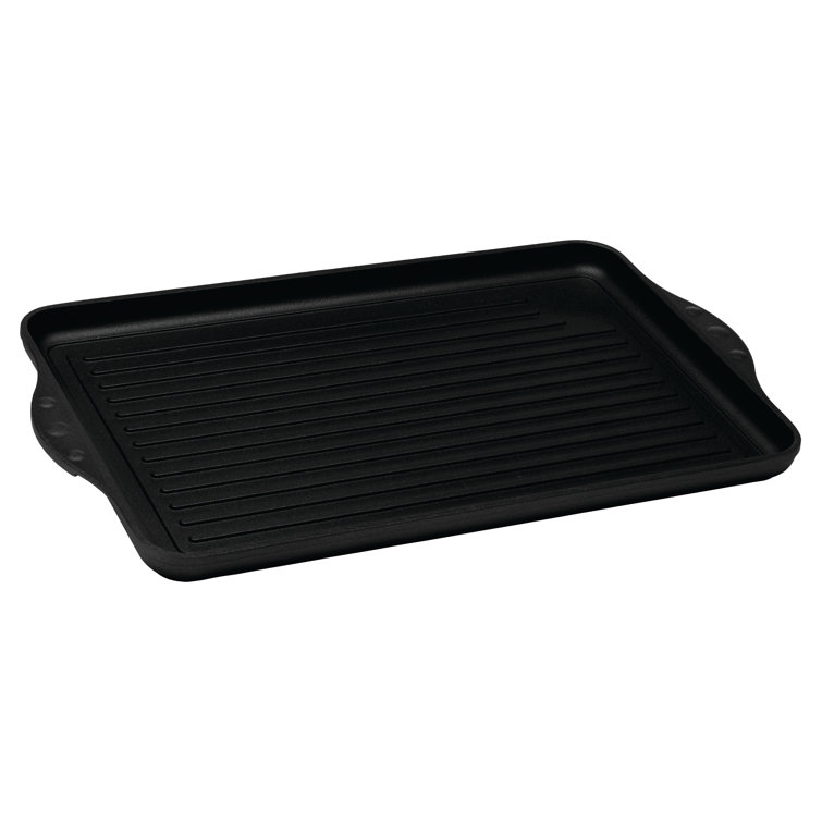Swiss Diamond Black 11" x 17" Nonstick Double-Burner Grill Pan