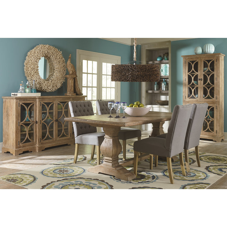 Antique Oak 108" Reclaimed Wood Farmhouse Dining Table