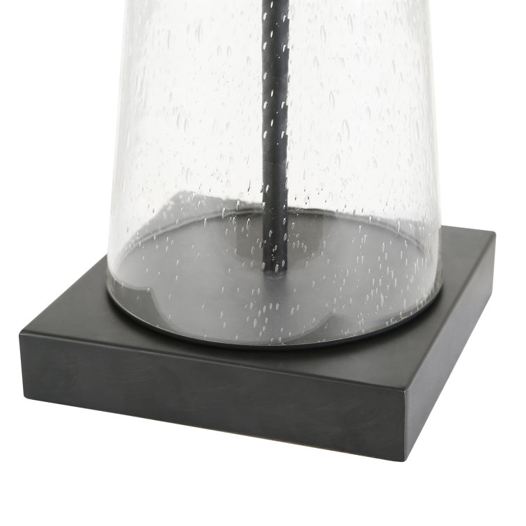 Kids' Voice-Controlled Tripod Lamp with Black Linen Shade