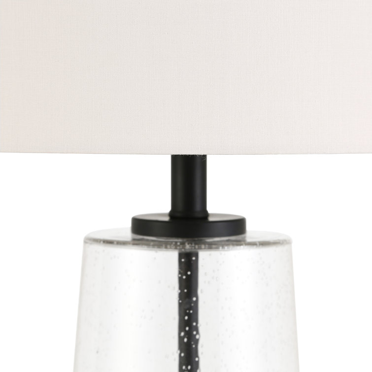 Kids' Voice-Controlled Tripod Lamp with Black Linen Shade