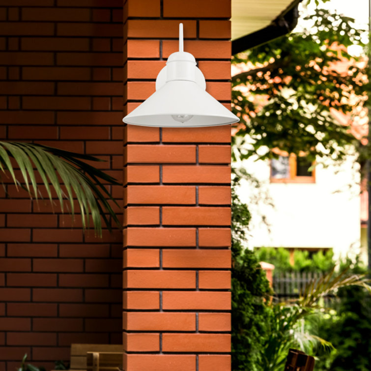 Maxwell 11" Matte White Barnyard-Style Wall Sconce