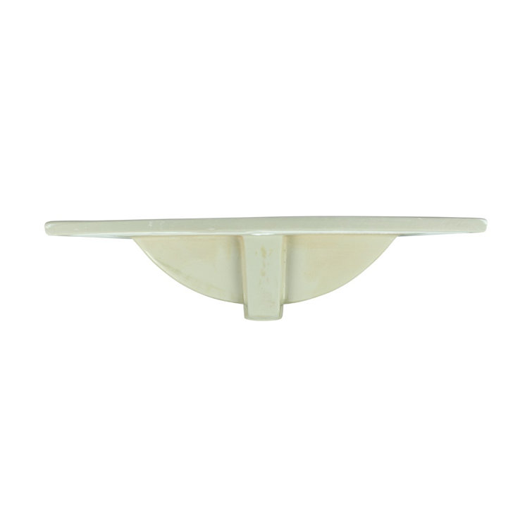 Luke 24'' White Porcelain Drop-In Bathroom Sink with Overflow