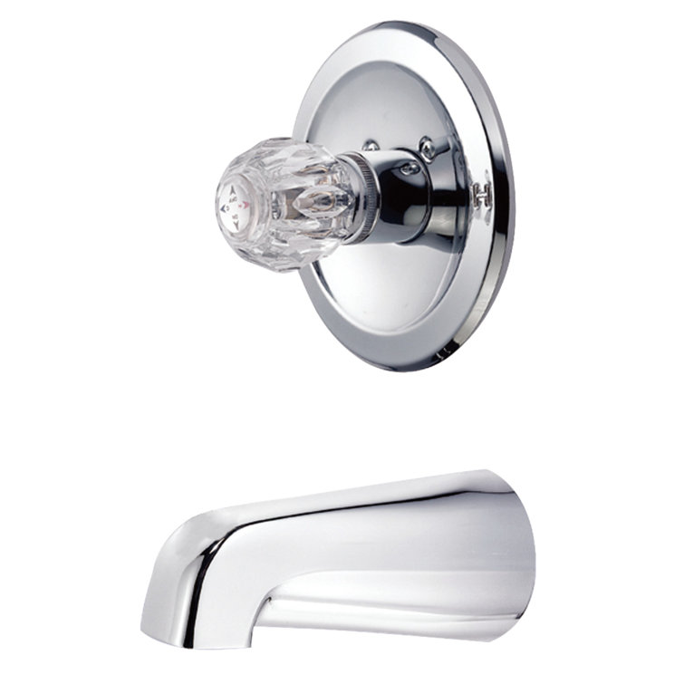 Polished Chrome Traditional Tub and Shower Faucet Set